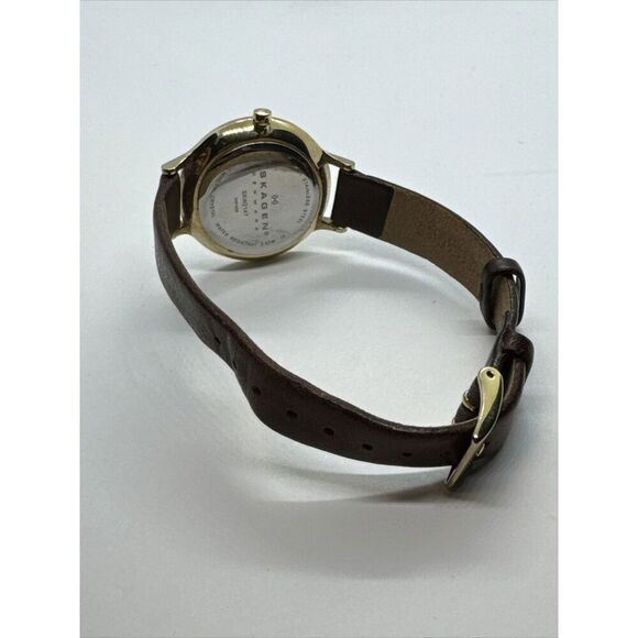 Skagen Anita Lille SKW2147 Women\'s Brown Leather Analog Dial Wrist Watch JNA941 main image 2
